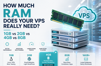 How much RAM does a VPS need? 1GB vs 2GB vs 4GB vs 8GB VPS RAM comparison